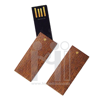 Wooden USB Flash Drive แฟลชไดร์ฟไม้จริง แฟลชไดรฟ์ชิพสลิมบาง