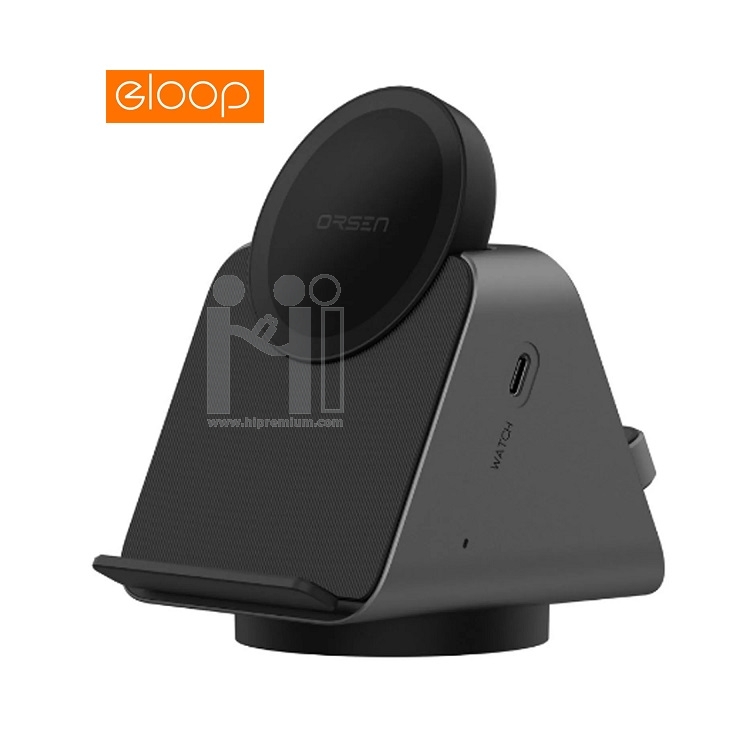 Eloop W8 ที่ชาร์จไร้สาย 3 in 1 Wireless Charger