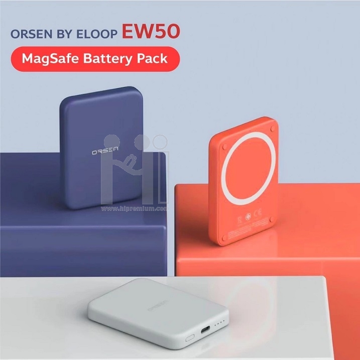 Eloop EW50 Mag Safe Wireless Power Bank พาวเวอร์แบงค์ไร้สาย